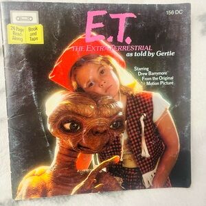 1982 Read Along E.T The Extra Terrestrial, as told by Gertie Book - NO Tape